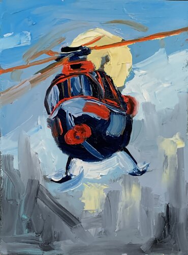 Helicopter. par Vita Schagen, Peinture en vente sur Singulart