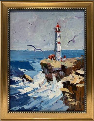 Lighthouse. by Vita Schagen, Painting for Sale on Singulart