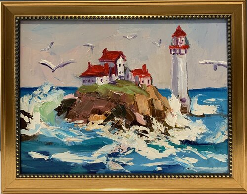 Lighthouse. de Vita Schagen, Pintura a la venta en Singulart