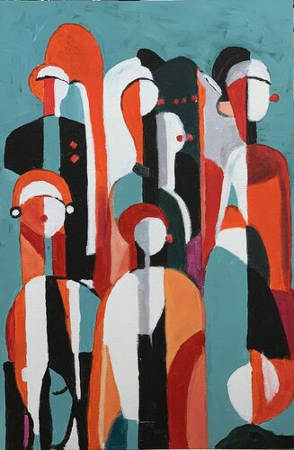 The Human Tapestry. by Vita Schagen, Painting for Sale on Singulart