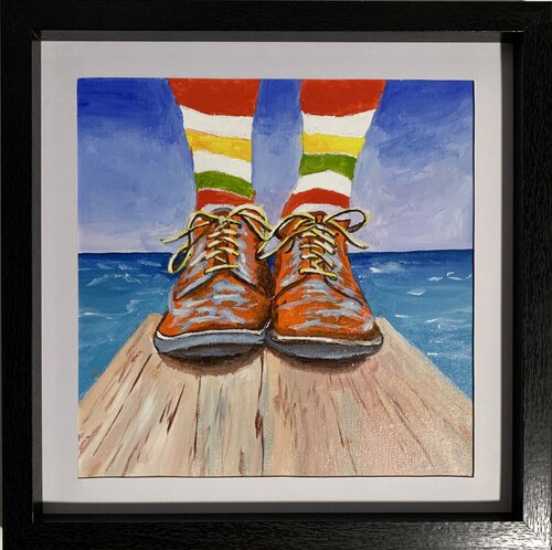 Orange shoes. Vita Schagen