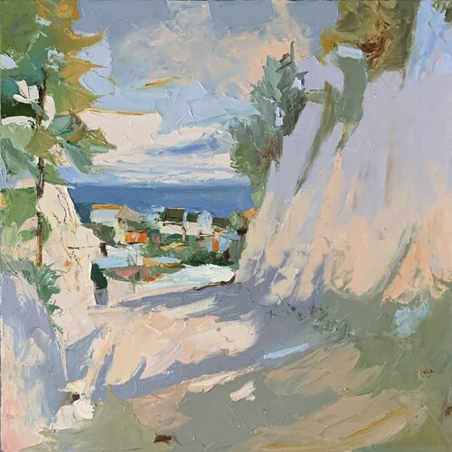 Path through the dunes. par Vita Schagen, Peinture en vente sur Singulart