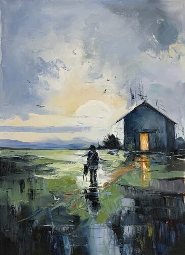 Wanderer's Journey. di Vita Schagen, Pittura in vendita su Singulart