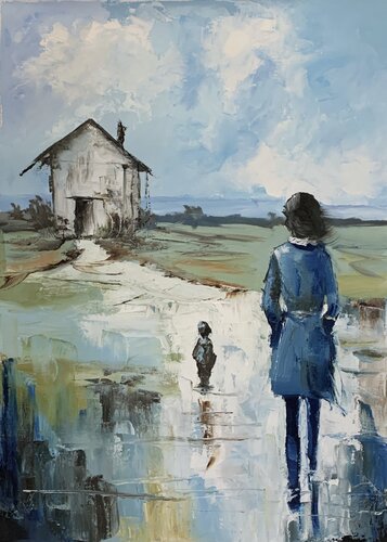 Distant Journey. by Vita Schagen, Painting for Sale on Singulart
