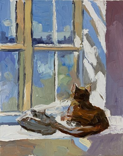 Black Cat portrait. by Vita Schagen, Painting for Sale on Singulart