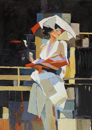 Urban Muse. van Vita Schagen, Schilderij te koop op Singulart