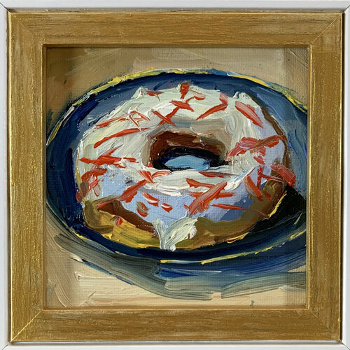 Still life with a donut. Vita Schagen