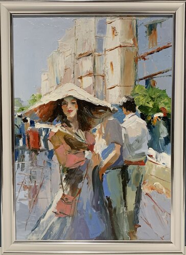 Busy Boulevard in Paris. par Vita Schagen, Peinture en vente sur Singulart