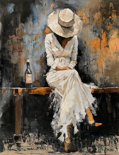 Melancholy Muse. de Vita Schagen, Pintura a la venta en Singulart