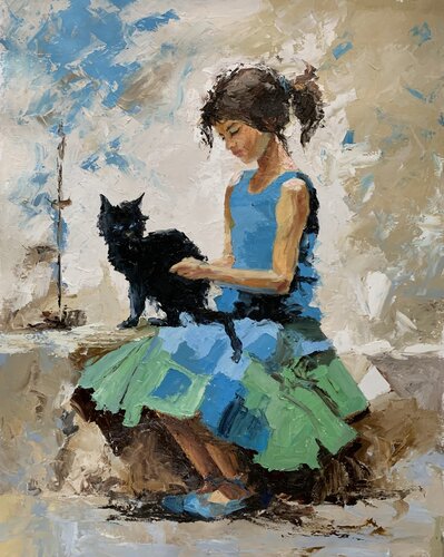 Tender Companionship. by Vita Schagen, 회화 for Sale on Singulart