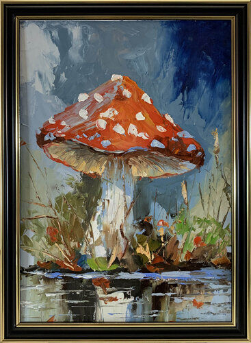 Fly agarics.#5. Landscape par Vita Schagen, Peinture en vente sur Singulart