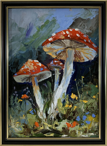 Fly agarics.#9. Landscape di Vita Schagen, Pittura in vendita su Singulart