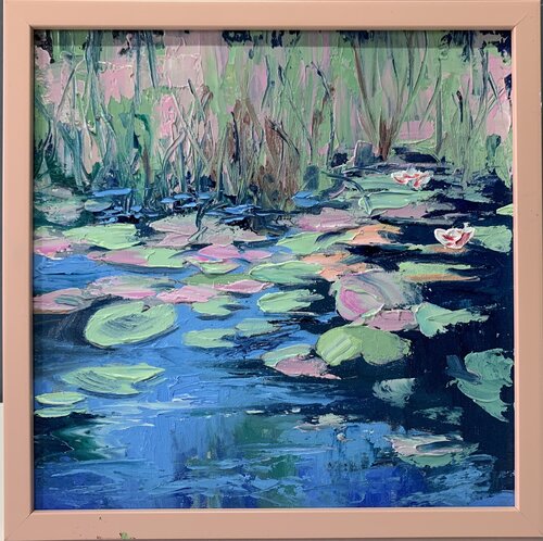 Water Lily pond. by Vita Schagen, Painting for Sale on Singulart