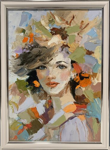 Floral queen. par Vita Schagen, Peinture en vente sur Singulart