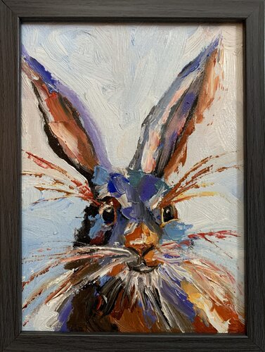 Colorful rabbit. xs von Vita Schagen, Malerei kaufen auf Singulart