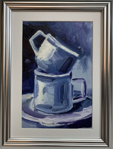 Coffee tea cups. Still life. by Vita Schagen, 絵画 for Sale on Singulart