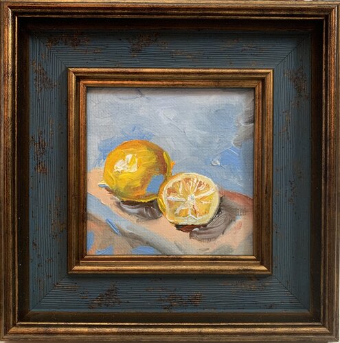 Lemons. still life. par Vita Schagen, Peinture en vente sur Singulart