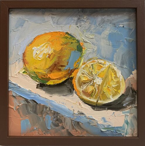 Lemons. still life. von Vita Schagen, Malerei kaufen auf Singulart