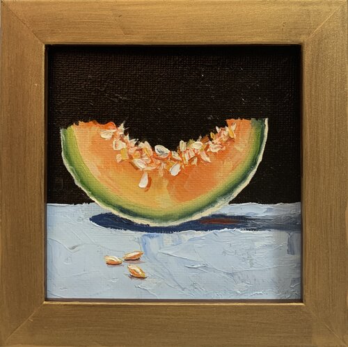 Cantaloupe melon slice. Still life. Vita Schagen