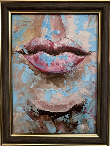 Red lips. di Vita Schagen, Pittura in vendita su Singulart
