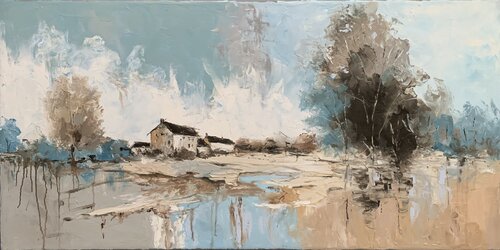Dreamy Countryside di Vita Schagen, Pittura in vendita su Singulart