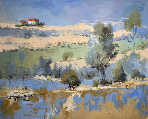 Tranquil Countryside. par Vita Schagen, Peinture en vente sur Singulart