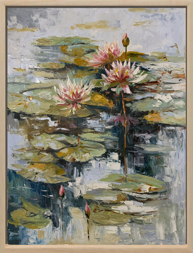 Echoes of Water Lilies. von Vita Schagen, Malerei kaufen auf Singulart