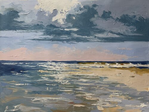 Sunset Over the Waves by Vita Schagen, Painting for Sale on Singulart