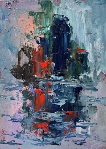 Summer in the city., Abstract painting. par Vita Schagen, Peinture en vente sur Singulart