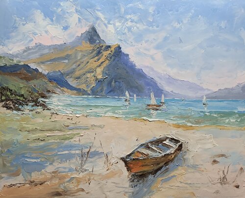 Coastal Serenity. par Vita Schagen, Peinture en vente sur Singulart