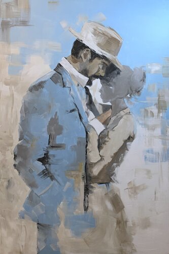 A Moment's Embrace. von Vita Schagen, Malerei kaufen auf Singulart