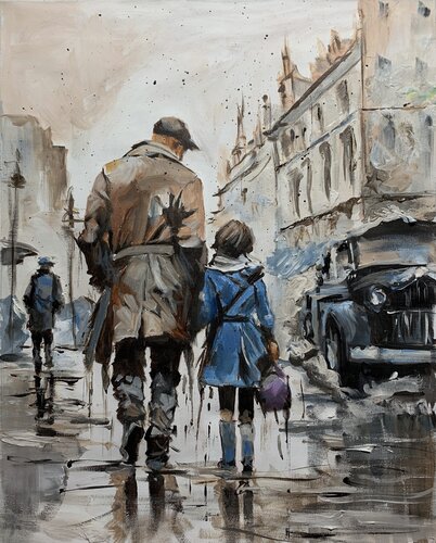 Weekend dad. van Vita Schagen, Schilderij te koop op Singulart