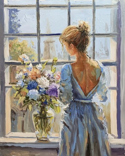 Quiet Contemplation. by Vita Schagen, Painting for Sale on Singulart