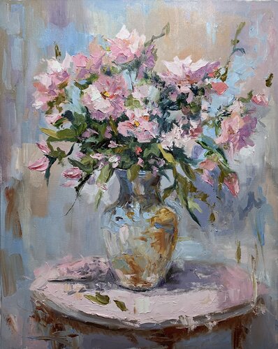 Pastel Bloom Symphony. by Vita Schagen, Painting for Sale on Singulart