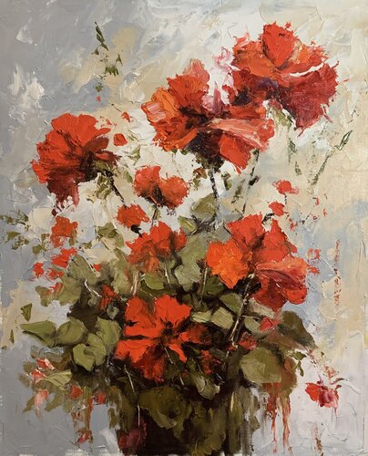 Geranium Glow. #2 von Vita Schagen, Malerei kaufen auf Singulart