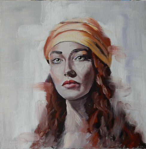 Portrait of a woman with a red hair Vita Schagen