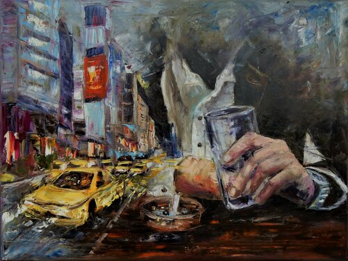 After work. New York cityscape. Vita Schagen