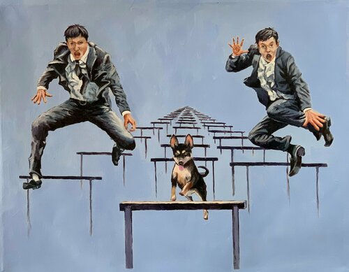 Life racing. par Vita Schagen, Peinture en vente sur Singulart