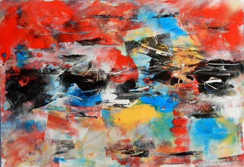 Abstract painting par Vita Schagen, Peinture en vente sur Singulart
