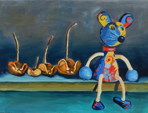 Mice of my mouse collection . Still life. Vita Schagen