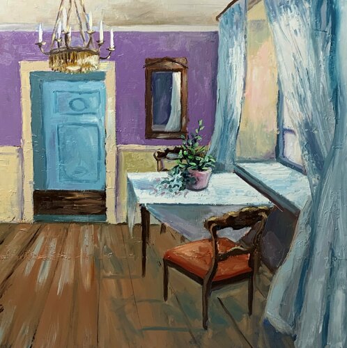 Room interior with a table Vita Schagen