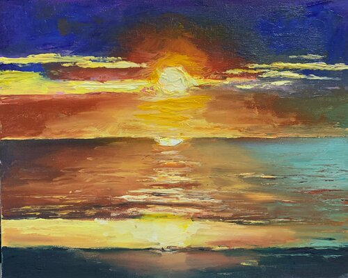 Abstract seascape. Vita Schagen