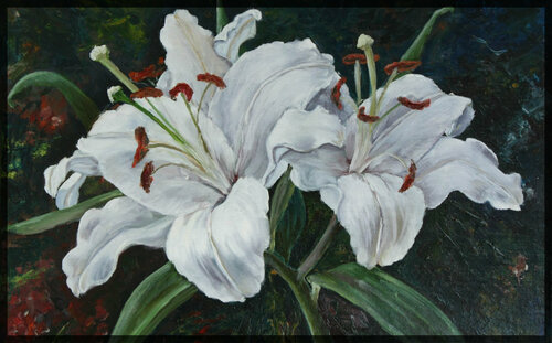 White Lillies. par Vita Schagen, Peinture en vente sur Singulart