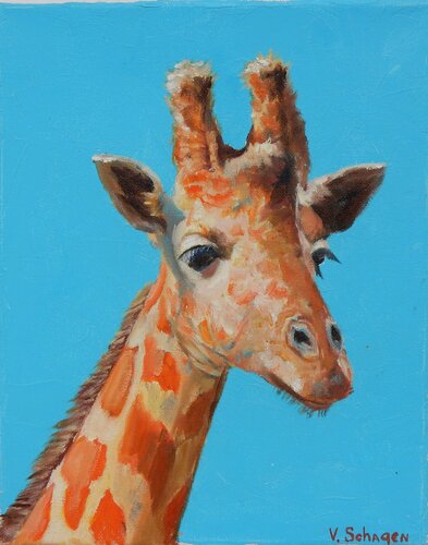 Giraffe par Vita Schagen, Peinture en vente sur Singulart