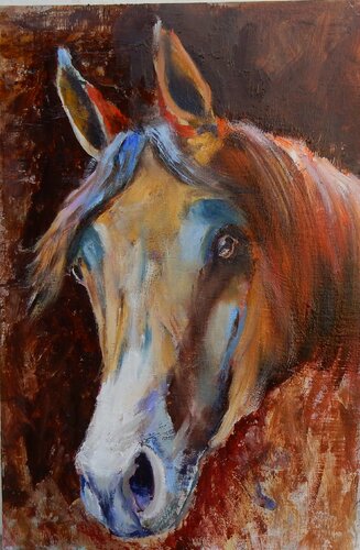 Horse. par Vita Schagen, Peinture en vente sur Singulart