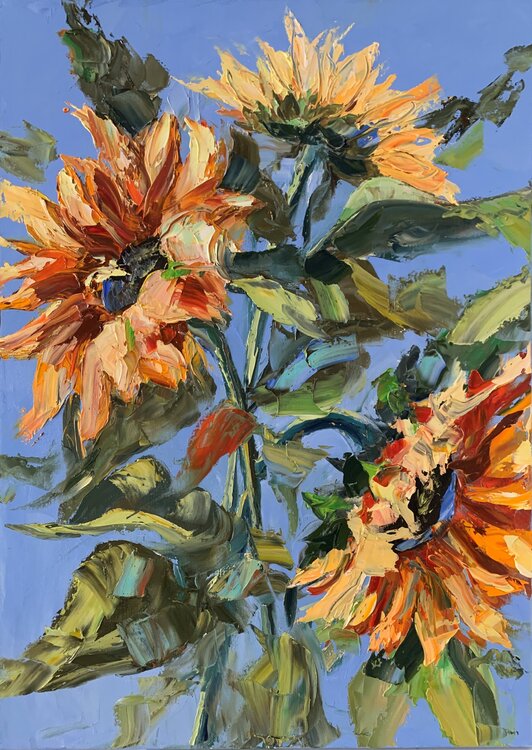 Sunflowers. Vita Schagen