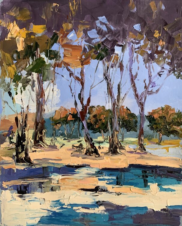 Landscape with the trees. Vita Schagen