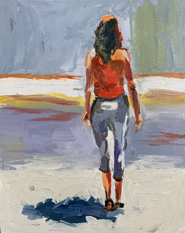 Walking woman. Vita Schagen