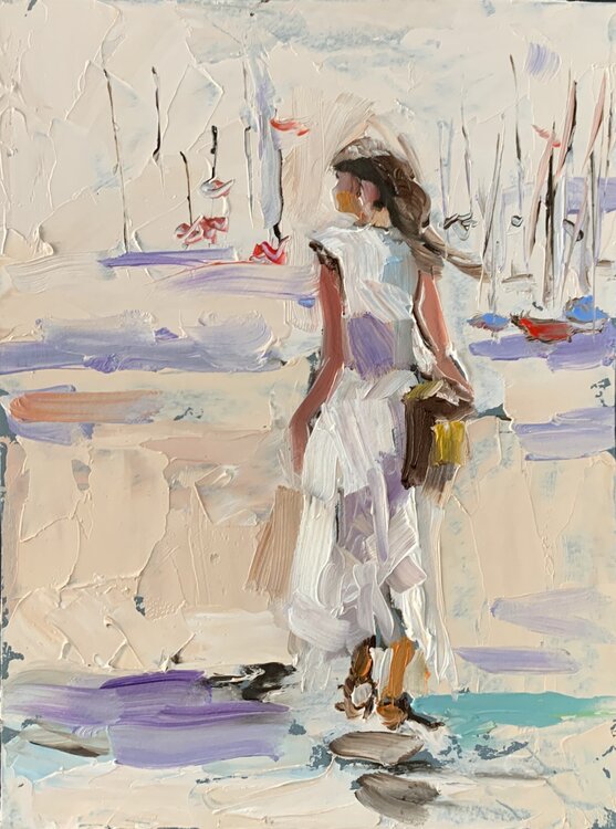 Woman in a city. Vita Schagen