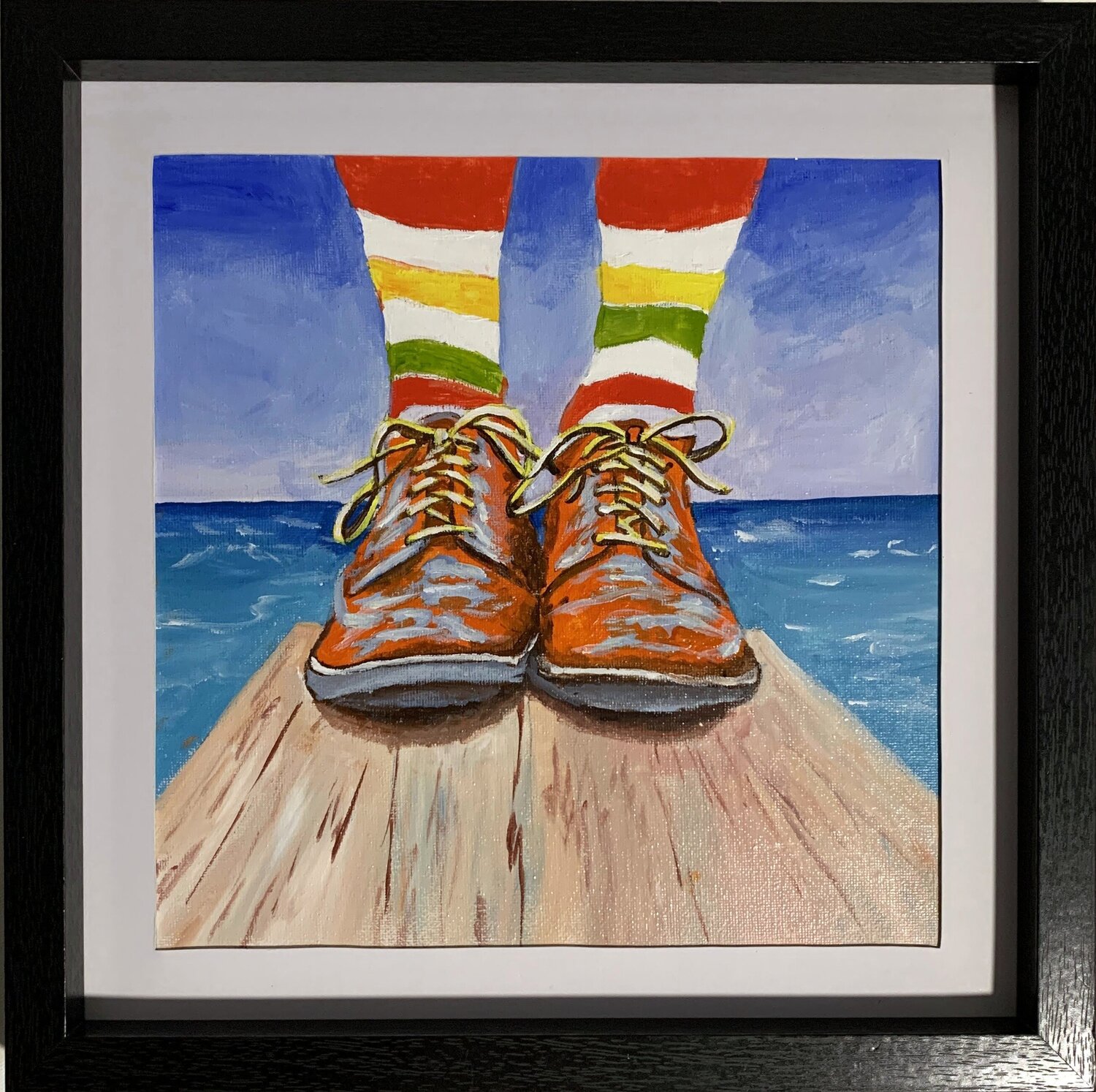 Orange shoes. Vita Schagen